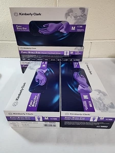 Kimberly-Clark REF 50602 Nitril-Xtra puderfreie Untersuchungshandschuhe M KC500 Posten 5 Stück - Bild 1 von 3