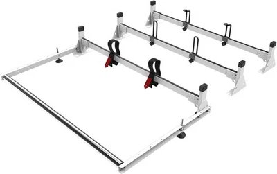 Escalera de furgoneta de 3 barras de acero de alta resistencia con ajuste de rodillo Nissan NV 2011-25 800 lb Foto 1 de 4