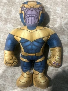 Marvel HALFEMS Incredible Hulk Thanos Double Sided 18” Plush Toy - Picture 1 of 3