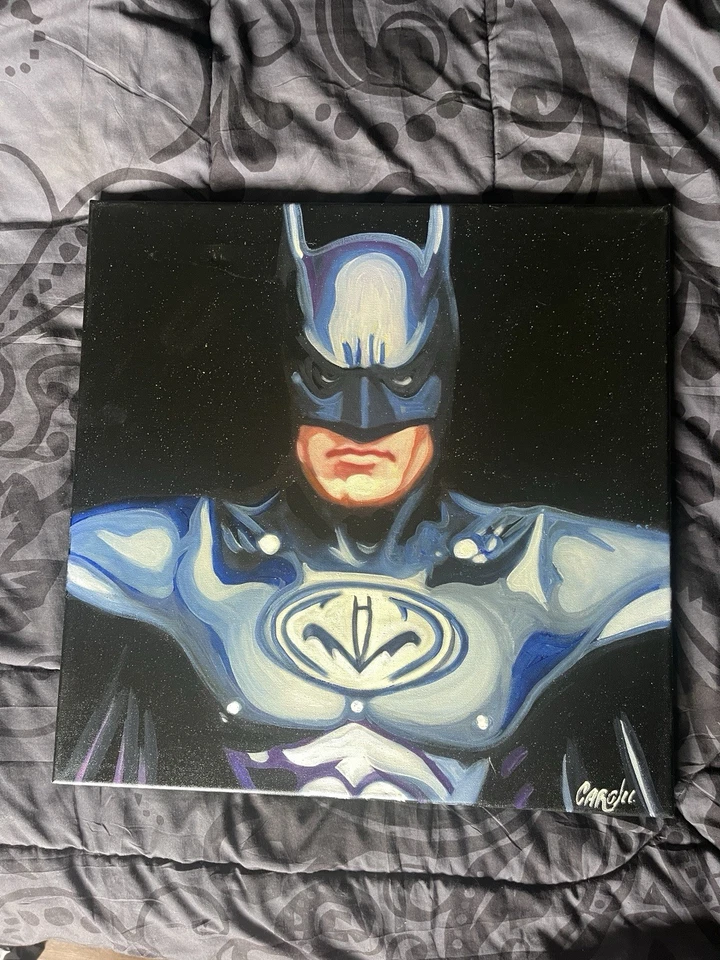 Chris Cargill Painting 18x18 Batman - Image 1 of 2