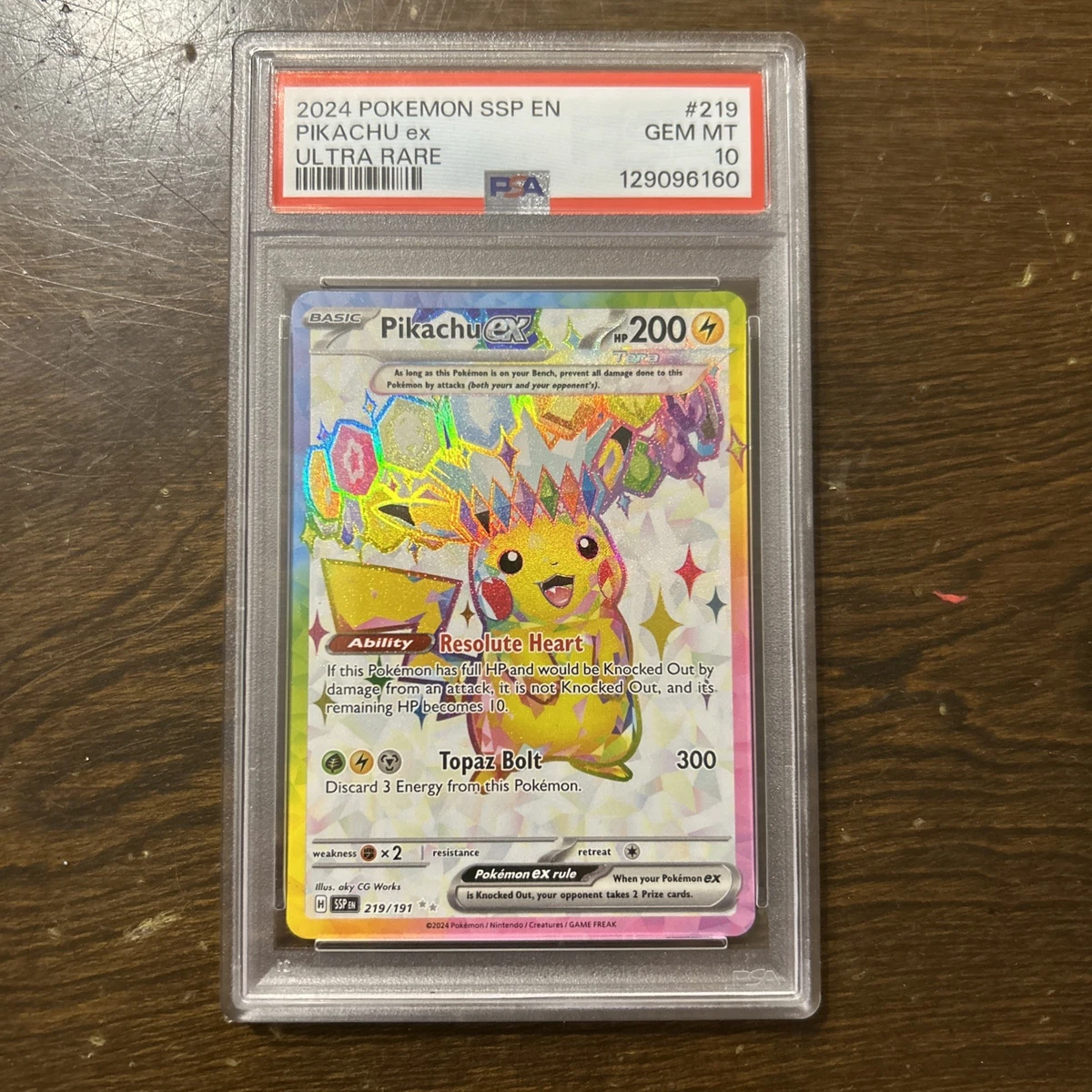 Pikachu Pokémon TCG Grade 10 Rare Individual Collectible Card Game