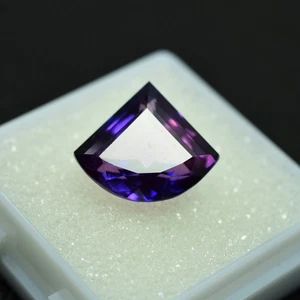 Zafiro impecable púrpura raro certificado natural corte elegante piedra preciosa suelta de 6,90 quilates - Imagen 1 de 5