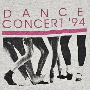 Camiseta De Colección 1994 Fiesta de Baile Concierto Puntada Única M Hecha en EE. UU. Anuncio de Teatro  - Imagen 1 de 13