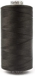 Konfetti Thread Black 50wt double gassed Egyptian - Picture 1 of 3