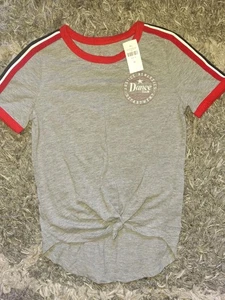 Girls justice knot tee size 10 new Grey Striped Dance graphics - Picture 1 of 3