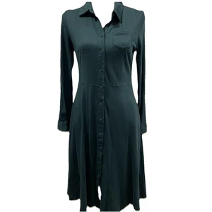 Boden Damen Susannah Hemdblusenkleid Gr. 6P grün Knopfleiste adrette Bürokapsel - Bild 1 von 7