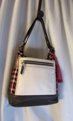 Coach Rare Vintage (61293-21146) Plaid Bag Woven Multi Color (700-386) - Image 1 of 4