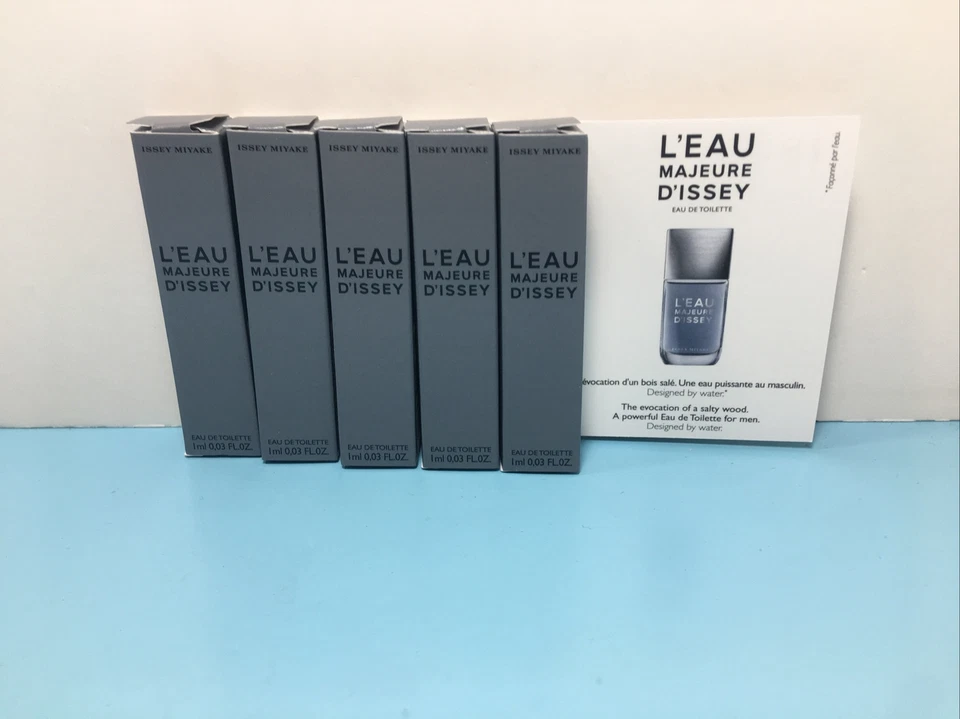 ISSEY MIYAKE - L’EAU MAJEURE D’ISSEY - EAU DE TOILETTE - 0,03 OZ - LOTE DE 5 - NUEVO Foto 1 de 1