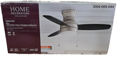 Ashby Park 44 in. White Color Changing Integrated LED Brushed Nickel Ceiling Fan - Image 1 of 4