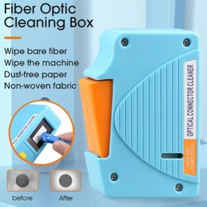Fiber End Face Cleaning Box Fiber Wiping Tool Pigtail Cleaner Cassette Cleaner - Picture 1 of 6