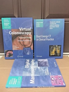 MEDICAL RADIOLOGY DIAGNOSTIC IMAGING 3-BOOKS(MAMMOGRAPHY,COLONOSCOPY,CT)SPRINGER - Picture 1 of 7