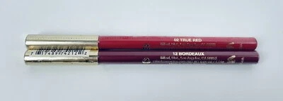 Lot of 2 Milani Color Statement Lipliners #02 True Red & #12 Bordeaux - Image 1 of 2
