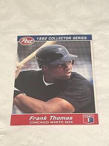 1992 Post Cereal #24 Frank Thomas Insert 24 of 30 Chicago White Sox