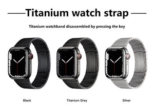 Titanium Steel Band Watchband 38/40/41/42/44/45/49mm For Apple Watch Ultra S8 S7 - Picture 1 of 11