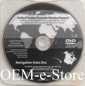 2006 2007 2008 2009 2010 Cadillac DTS Navigation OEM DVD Map U.S Canada v.4.0c - Picture 1 of 4