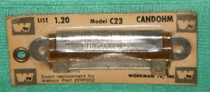 Resistencia Workman TV C23 Candohm de colección 135 ohmios reemplazo exacto para Webcor 29P052 - Imagen 1 de 4
