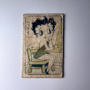 Betty Boop & Mickey Mouse Vintage Super rare card menko japanese - Picture 1 of 4