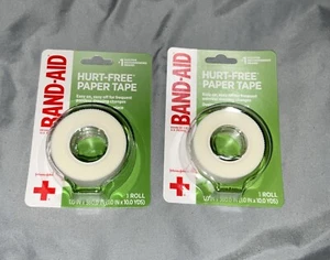 LOTE DE 2 CINTAS DE PAPEL SIN LESIONES CUIDADO DE HERIDAS 1.0 IN X 10.0yds TOTALMENTE NUEVAS - Imagen 1 de 24