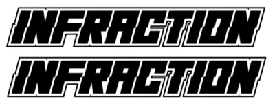 Arrma INFRACTION Decal DIE-CUT Sticker (2) Offroad RC Truck NEW CHROME - Image 1 of 4