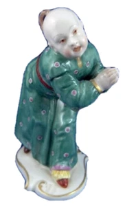 Small Nymphenburg Porcelain Monk Figurine Figure Porzellan Figur Mönch Asian - Picture 1 of 7