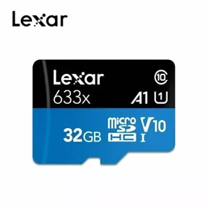 Lexar 633X 32GB U3 V10/V30 A1/A2 C10 MicroSD XC TF Memory card - Picture 1 of 4