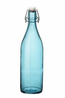 Bormioli Rocco 33.75oz Swing Top Giara Glass Bottle | Sky Blue - Image 1 of 2