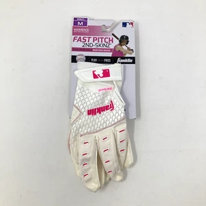 Franklin Sports 2nd-Skinz Fastpitch Softball Schlaghandschuhe, WHT/PNK (21171F2) - Bild 1 von 7