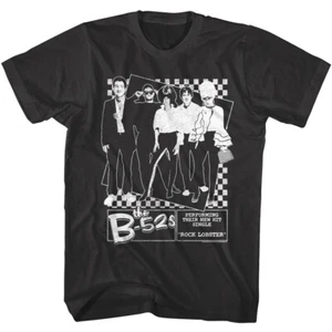 B52s Performing their New Hit Single Herren T-Shirt Rock Hummer Schachbrett - Bild 1 von 4