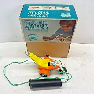 1970's Big Toy Box Remote Control Chopper with Wheelie Action w/Box Motorcycle - Picture 1 of 10