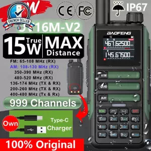 Talkie-Walkie Longue Portée, 15W, FM, 999CH, Bidirectionnel Haute Capacité - Photo 1/26