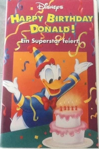 VHS Disneys Happy Birthday Donald! - Ein Superstar feiert FSK oA Guter Zustand - Bild 1 von 5