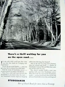 1955 Studebaker Vintage South Bend The Open Road Original Print Ad 8 x 11" - Picture 1 of 4