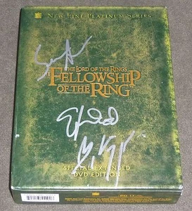 VIGGO MORTENSEN ELIJAH MADERA ASTINA FIRMADA SEÑOR DE LOS ANILLOS COMUNIÓN DE ANILLO - Imagen 1 de 2