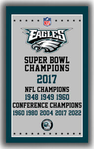 Philadelphia Eagles Football Champions Flag  90x150cm 3x5ft Best Team Banner