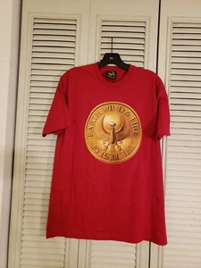Earth Wind Fire Best Of Maroon Double Sided Egyptian Logo Fan Club T-Shirt Large - Picture 1 of 5
