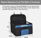 (Henkelion) Small Dog Car Seat Dog Booster Seat for Car Front Seat. Black/Blue