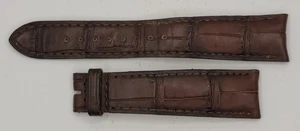 Authentic Jaeger LeCoultre Genuine Alligator Brown Watch Strap 20/16mm 77+115mm - Picture 1 of 2