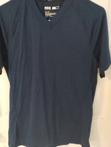 MSX By Michael Strahan Men’s Athletic T-shirt  Small Casual Workout Striped Blue - Picture 1 of 3
