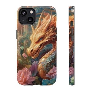 Orange Mystical Dragon Phone Case | Tough Case for iPhone Samsung Google - Picture 1 of 47