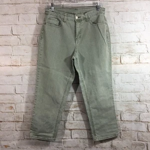 CJ Banks Damenjeans Größe 6 Durchschnittlich Gerade Grün Jeans Stretch - Bild 1 von 9