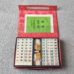 Vintage 1960s MAH JONG Chinese Game of Four Winds Sealed Set With Carry Case VGC - Picture 1 of 17