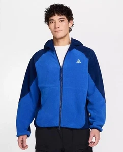 NUEVO $135 NIKE ACG "WOLF TREE" POLAR SUDADERA CON CAPUCHA POLARTE GAME ROYAL HJ2460-480 TALLA XS - Imagen 1 de 5