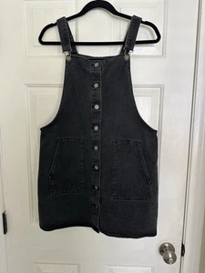 Girls Black Faded Look Skirt Jumper XL - Picture 1 of 3