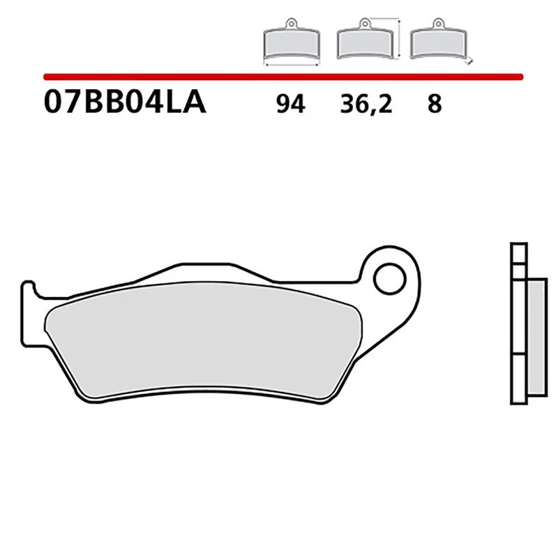 BREMBO KIT PASTIGLIE FRENO ANT. MONTA SU HUSQVARNA TE 400 01-02-07BB04LA Foto 1 de 1