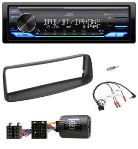 JVC Bluetooth DAB USB Lenkrad Autoradio für Peugeot 206 CC 2003-2008 - Bild 1 von 10