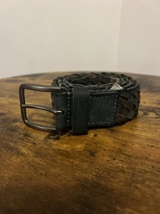 James Campbell Men’s Genuine Leather Braided Belt SZ 36 Green/ Brown NWT - Picture 1 of 6