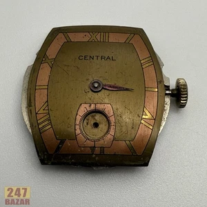 Benrus Central AT14 Handaufzug Uhrwerk gute Unruh läuft nicht wie besehen Teile - Bild 1 von 4