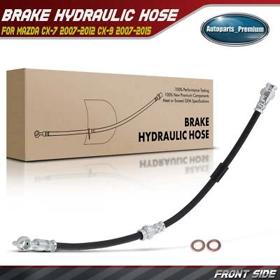 Manguera hidráulica de freno delantero izquierdo o derecho para Mazda CX-7 2007-2012 CX-9 2007-2015 Foto 1 de 4