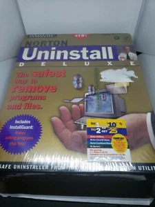Norton Uninstall Deluxe by Symantec 1997 factory sealed - Photo 1/10