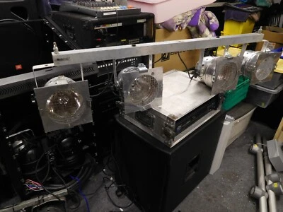 1 x Prewired Par Bar Lighting Rig 4 x Par 56 300w Cans x 4 Gels & Frames BULGIN - Image 1 of 4